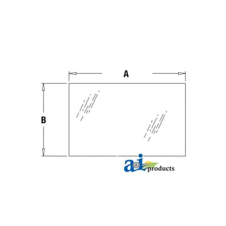 A & I Products Glass, Rear, Lower 37" x23" x2" A-F44630